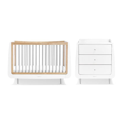 SnuzKot Skandi 2 Piece Nursery Furniture Set - Grey