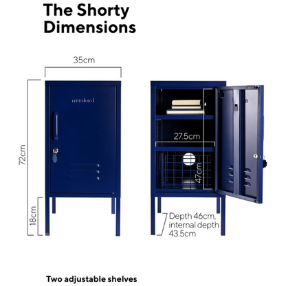 Mustard Made The Shorty Bedside Locker - Navy (Right)