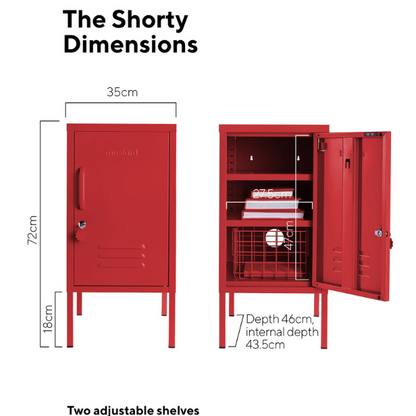 Mustard Made The Shorty Bedside Locker - Poppy