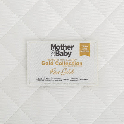 Mother&Baby Rose Gold Anti-Allergy Sprung Cot Mattress - 120x60cm