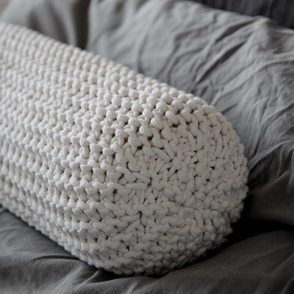 Zuri House Knitted Neck Cushion - Ivory