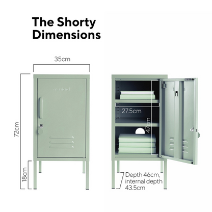 Mustard Made The Shorty Bedside Locker - Sage (Left Opening)