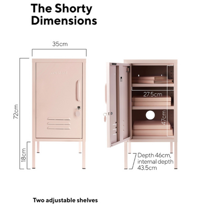 Mustard Made The Shorty Bedside Locker - Blush (Left Opening)