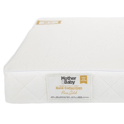 Mother&Baby Pure Gold Anti-Allergy Coir Pocket Sprung Cot Bed Mattress (140 X 70cm)