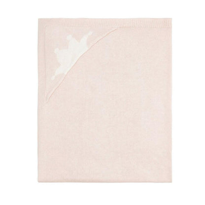 Marie-Chantal Knitted Blanket - Pale Pink