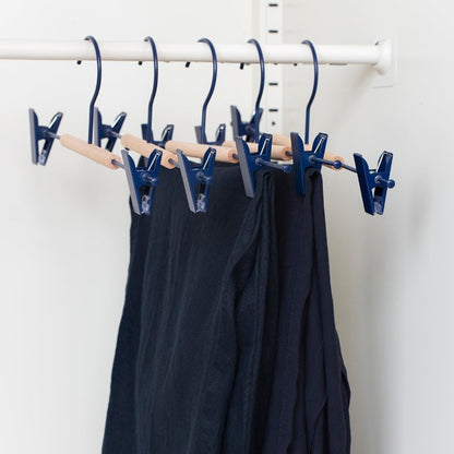 Mustard Made Adult Clip Hangers - Navy (Pack-5)
