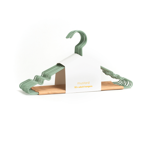 Mustard Made Adult Top Hangers 10 Pack - Sage