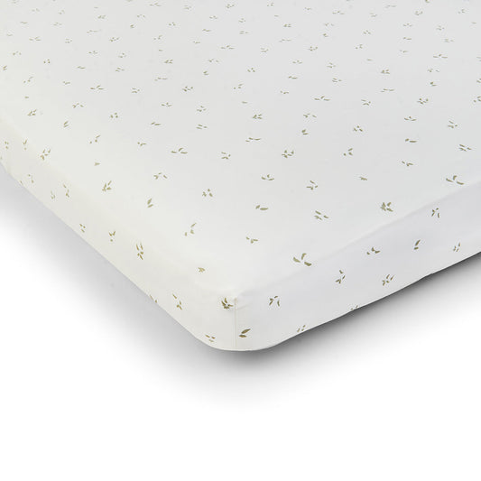 Avery Row Cotbed Fitted Sheet - Nettle Scatter