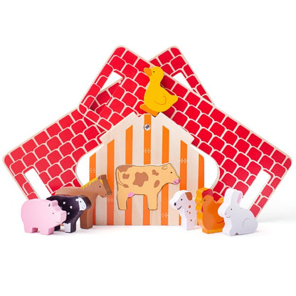 Bigjigs Toys Farmhouse Shape Sorter Toy