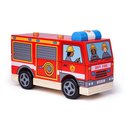Bigjigs Toys Stacking Fire Engine Toy