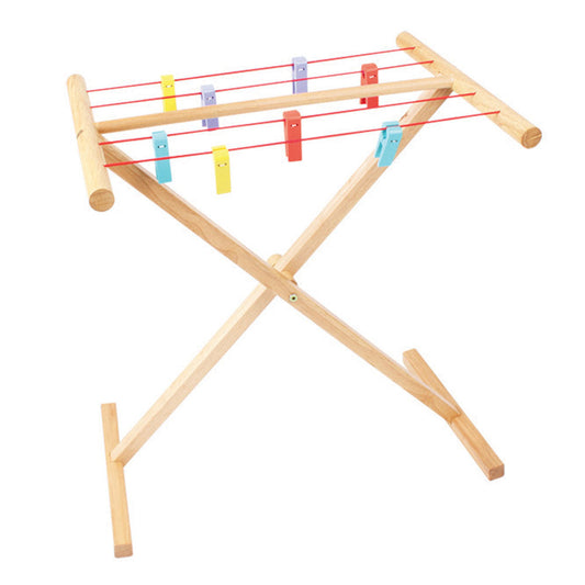 Bigjigs Toys Wooden Clothes Airer