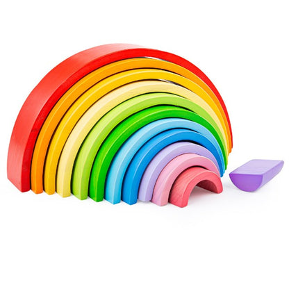 BigJigs Toys Large Stacking Rainbow Toy