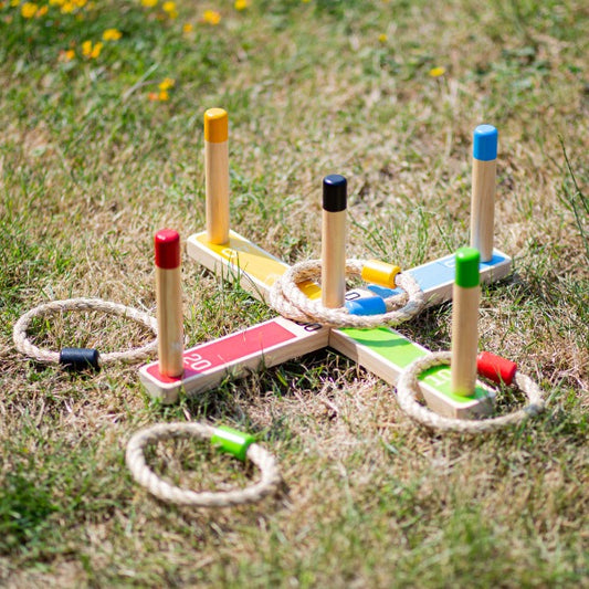 BigJigs Toys Wooden Quoits Game