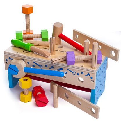 BigJigs Toys Kids Wooden Workbench
