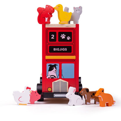 BigJigs Toys Shape Sorter Bus Toy