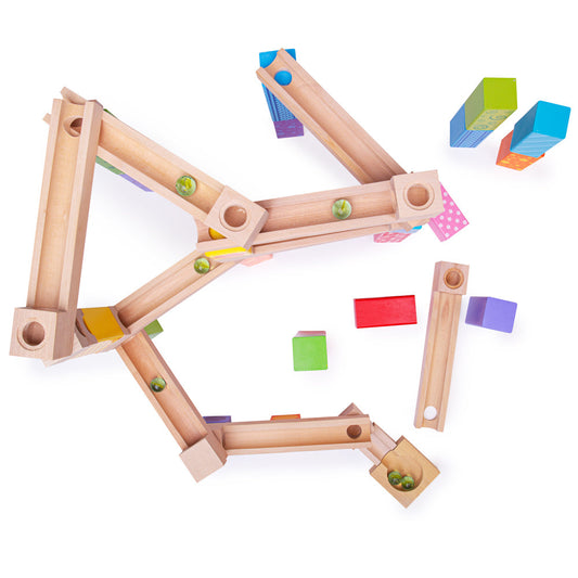 Bigjigs Toys Wooden Marble Run