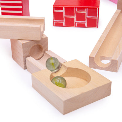 Bigjigs Toys Wooden Marble Run