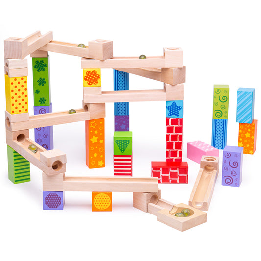 Bigjigs Toys Wooden Marble Run