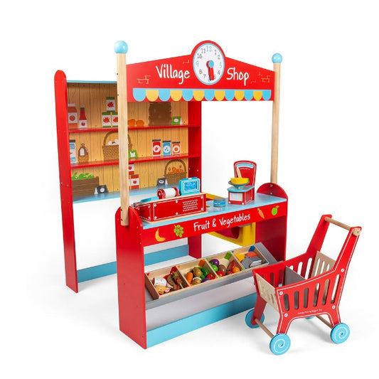 Bigjigs Toys Village Play Shop Bundle