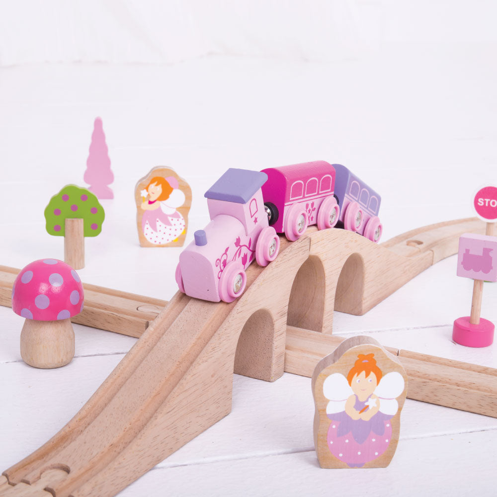 Bigjigs Rail, Wagon Rose Sur Rail En Bois, Adapté Aux Âges Dès 3 Ans à Bigjigs Rail, Wagon Rose Sur Rail En Bois, Adapté Aux Âges Dès 3 Ans à
