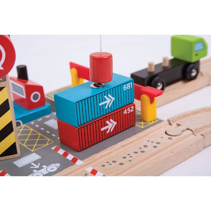 Bigjigs Rail Container Shipping Yard