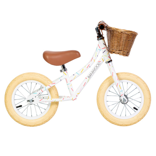 Banwood X Marest First Go Balance Bike - Allegra White