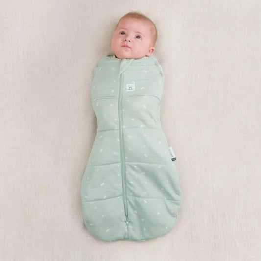 ergoPouch Organic Winter Cocoon Swaddle Sleeping Bag - Sage 2.5 TOG