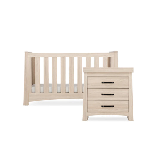 CuddleCo Isla 2 Piece Nursery Furniture Set - Ash