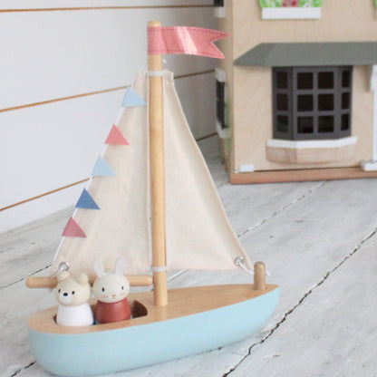 Tender Leaf Toys Sailway Boat