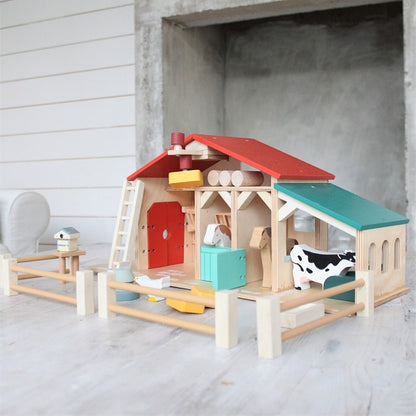 Tender Leaf Toys Wooden Farm Playset