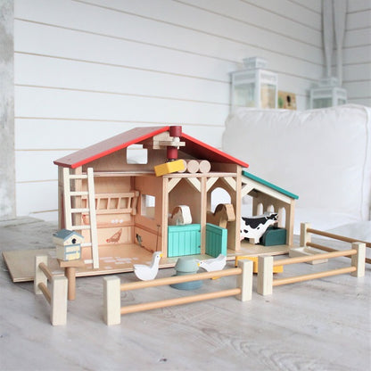 Tender Leaf Toys Wooden Farm Playset