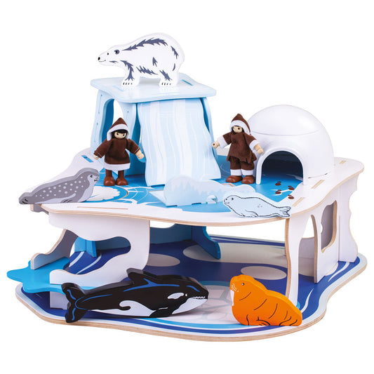 Bigjigs Toys Polar Glacier Toy Playset