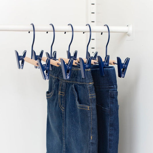 Mustard Made Kids Clip Hangers - Navy