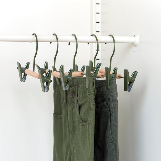 Mustard Made Kids Clip Hangers - Olive