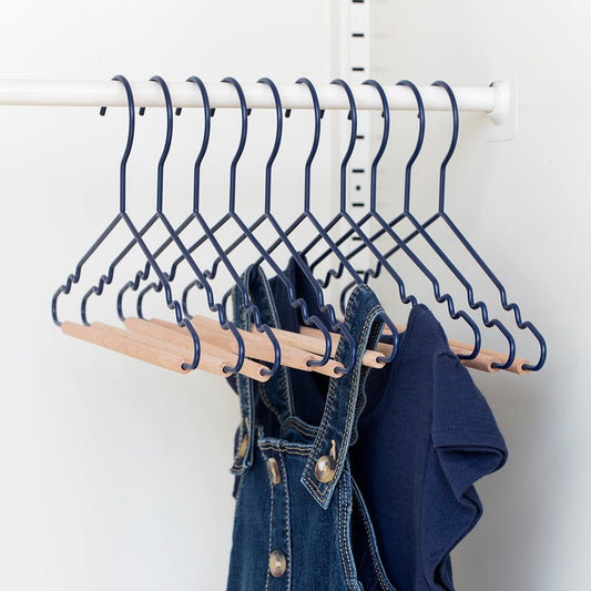 Mustard Made Kids Top Hangers (Pack-10) - Navy