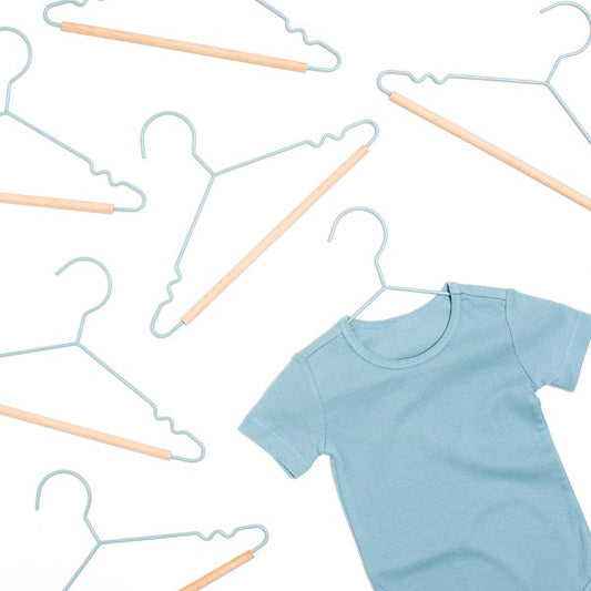 Mustard Made Kids Top Hangers - Ocean Blue (Pack-10)