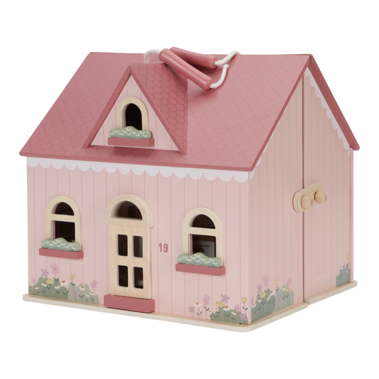 Little Dutch Pink Small Dolls House With Furniture