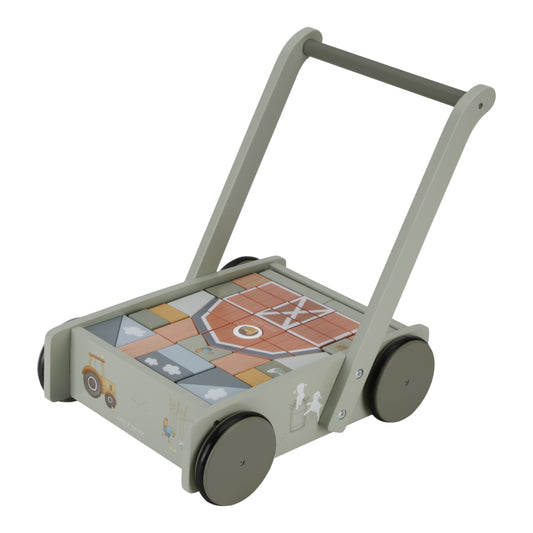 Little Dutch Walker/Block Trolley - Little Farm