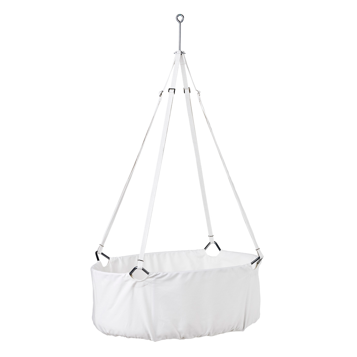 Leander Cradle White inc. mattress hook Scandiborn
