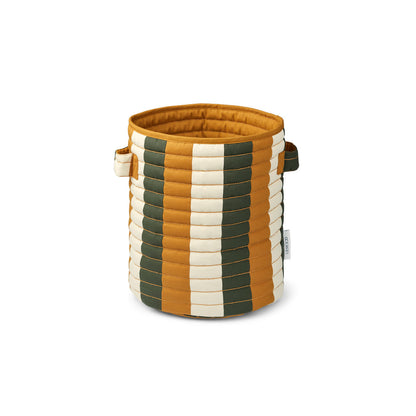 Liewood Ally Quilted Storage Basket - Caramel/Green/Sandy