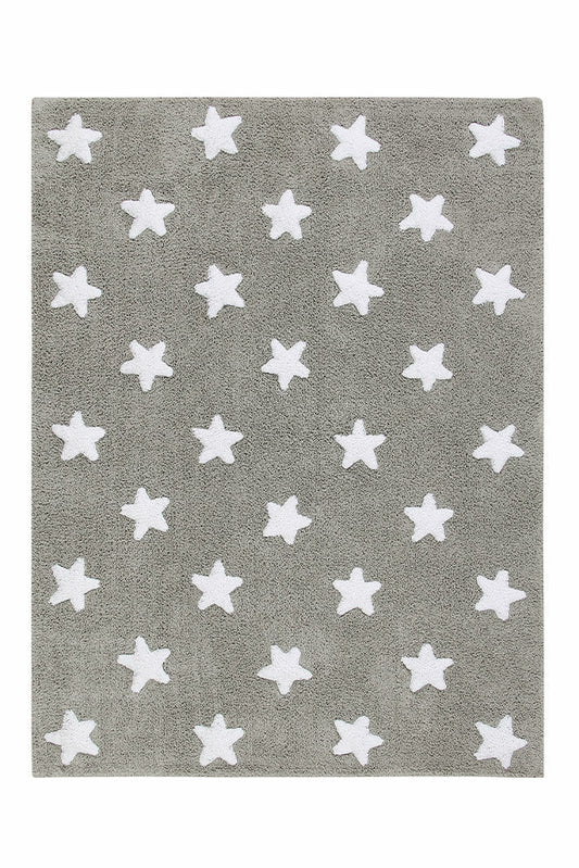 Lorena Canals Washable Rug Stars - Grey/White