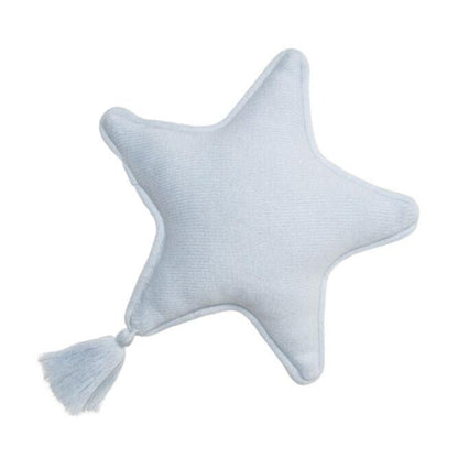 Lorena Canals Knitted Cushion Twinkle Star -Soft Blue