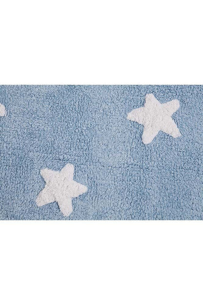 Lorena Canals Washable Rug Stars - Blue/White