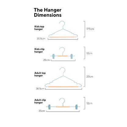 Mustard Made Adult Top Hangers - Ocean (Pack-10)