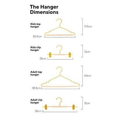 Mustard Made Adult Top Hangers - Mustard (Pack-10)