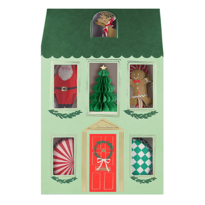 Meri Meri Festive House Cupcake Kit