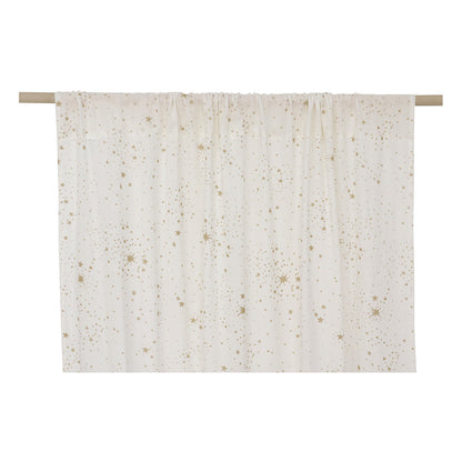 Nobodinoz Utopia Curtain - Gold Stella / White