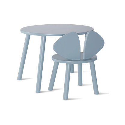 Nofred Mouse Chair & Table Set (2-5 Years) - Light Blue