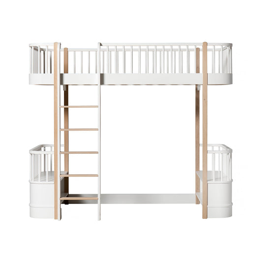 Oliver Furniture Wood Loft Bed - White & Oak