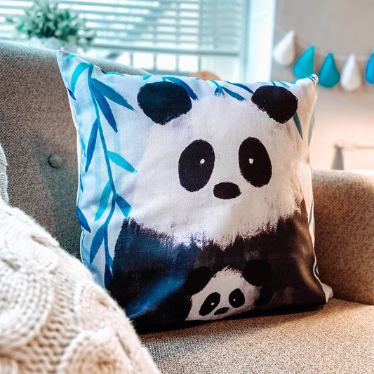 Tigercub Prints Panda Nursery Cushion Cover